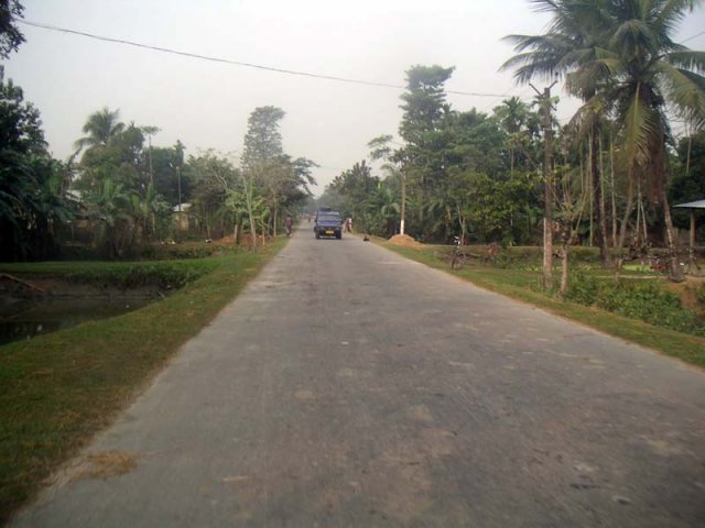 Recently repaired road