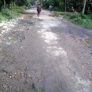 Typical under-maintained road